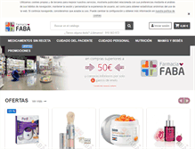 Tablet Screenshot of farmaciafaba.com